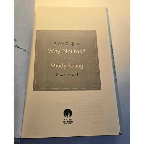 Why Not Me? by Mindy Kaling Hardcover Book - Picture 10 of 11